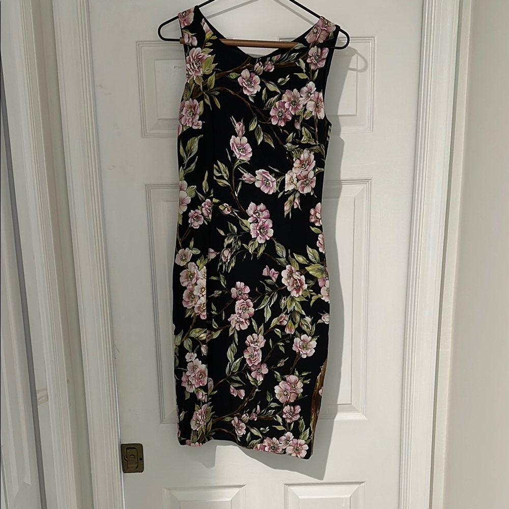Dolce & Gabbana Pink Sheath Mini Dress Scoop Neck Sleeveless